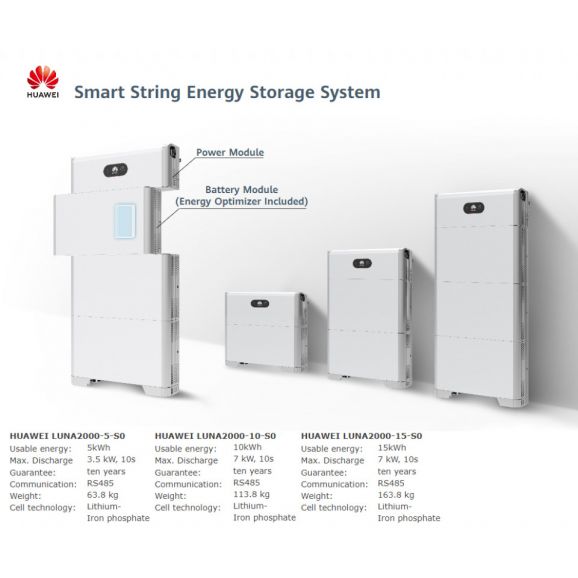 Acumulator Huawei 15KW, BMS, trei baterii LUNA2000-5-EO, LUNA2000-15KW 6