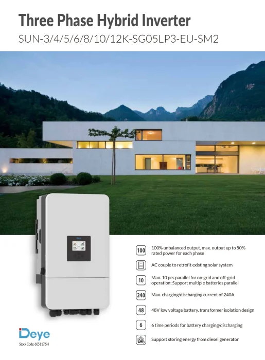 Invertor Hibrid Trifazat Deye 12 kW LV – SUN-12K-SG05LP3-EU-SM2 5