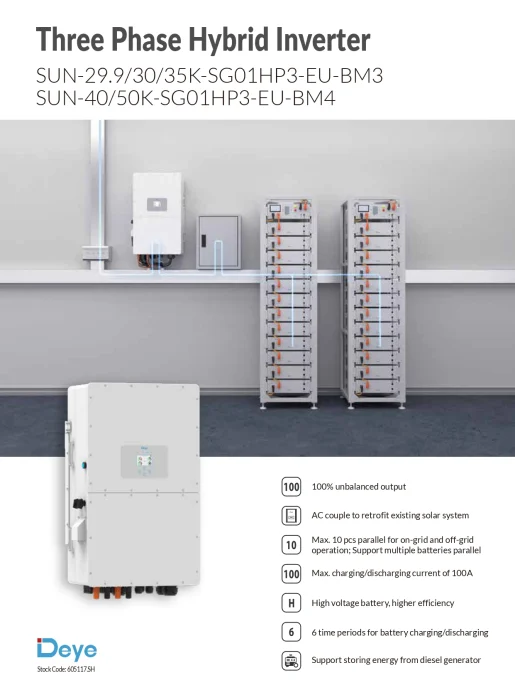 Invertor Hibrid Trifazat Deye 50 kW HV – SUN-50K-SG01HP3-EU-BM4 6