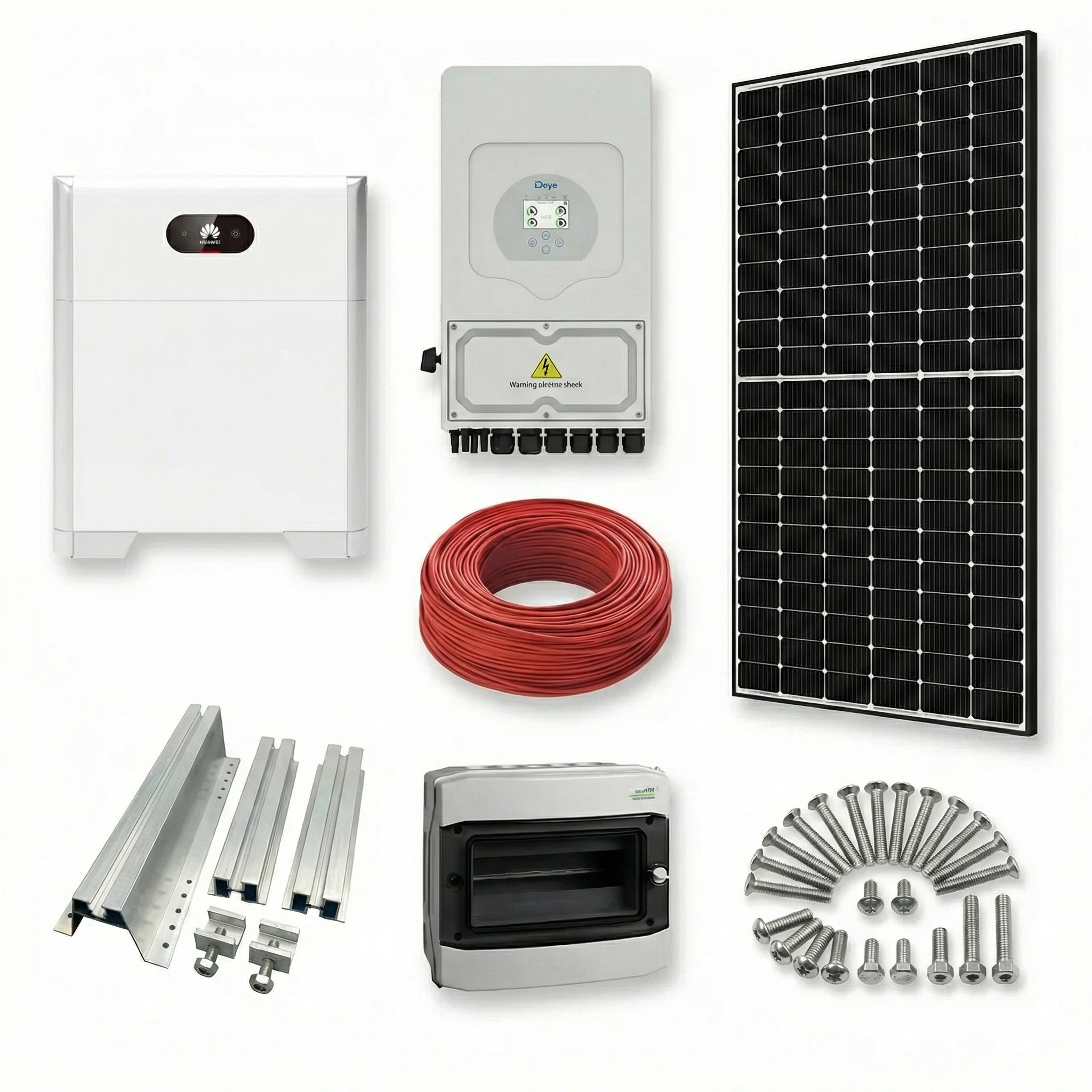 Kit invertor deye monofazat Baterie huawei Copy